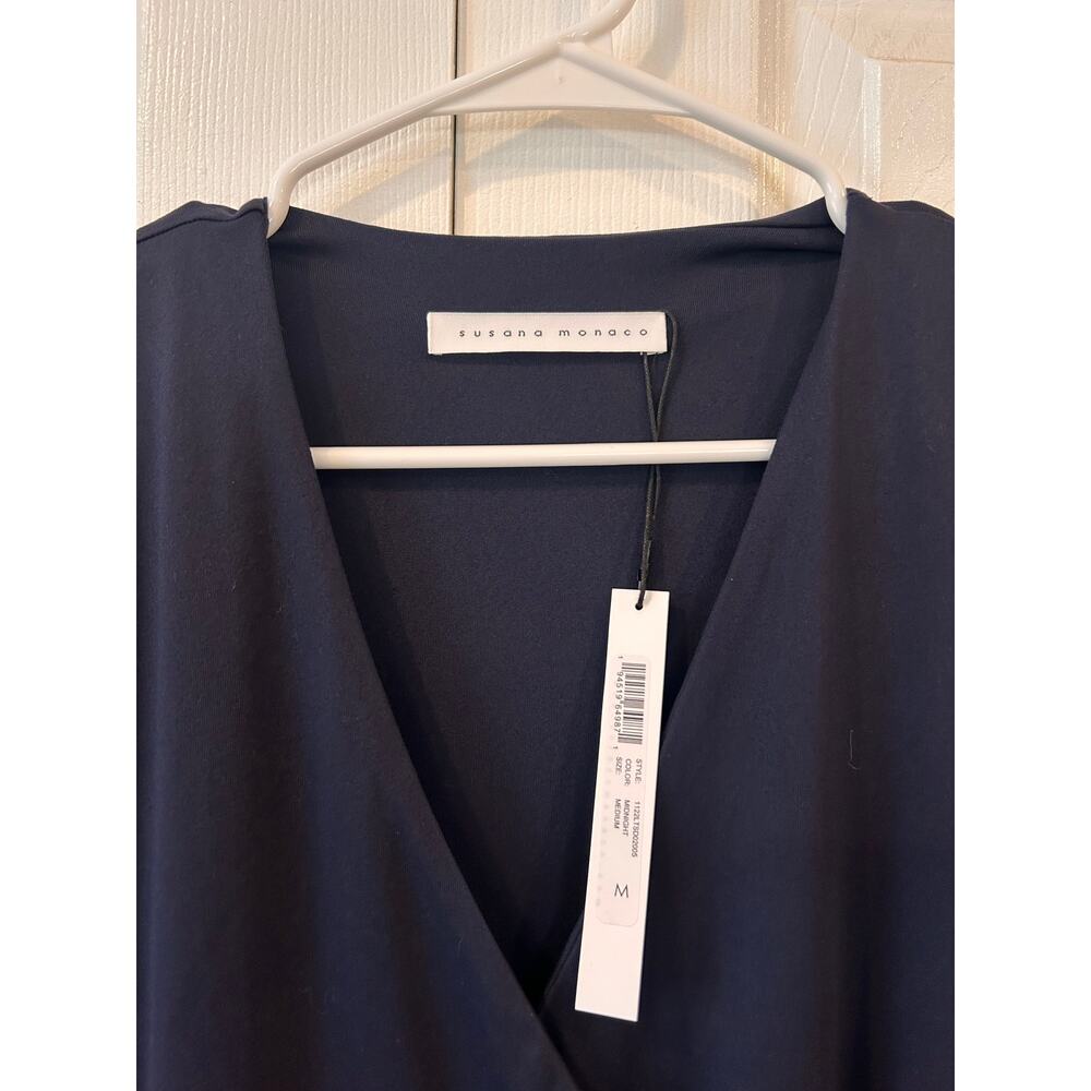 Susana Monaco Long Sleeve Warp Dress Size Medium NEW - Picture 4 of 8